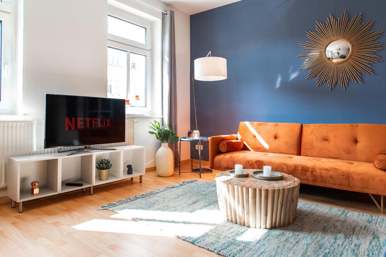 Stilvolles Apartment - Balkon, Netflix, Nespresso, Zentral, Messe Chemnitz Exteriör bild